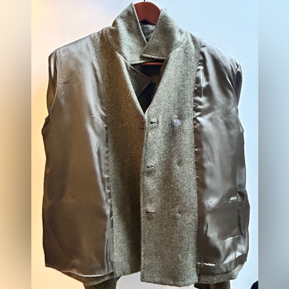 NWOT RALPH LAUREN Lamb’s Wool Bomber Jacket Cropped Double Breasted - Picture 9 of 13